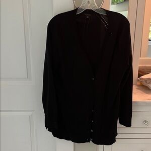 Talbots Black Knit Sweater cardigan